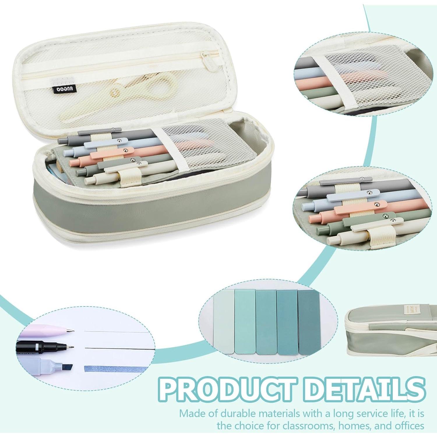 Set de Papelería Sinload 60 Piezas Estuche Verde Claro