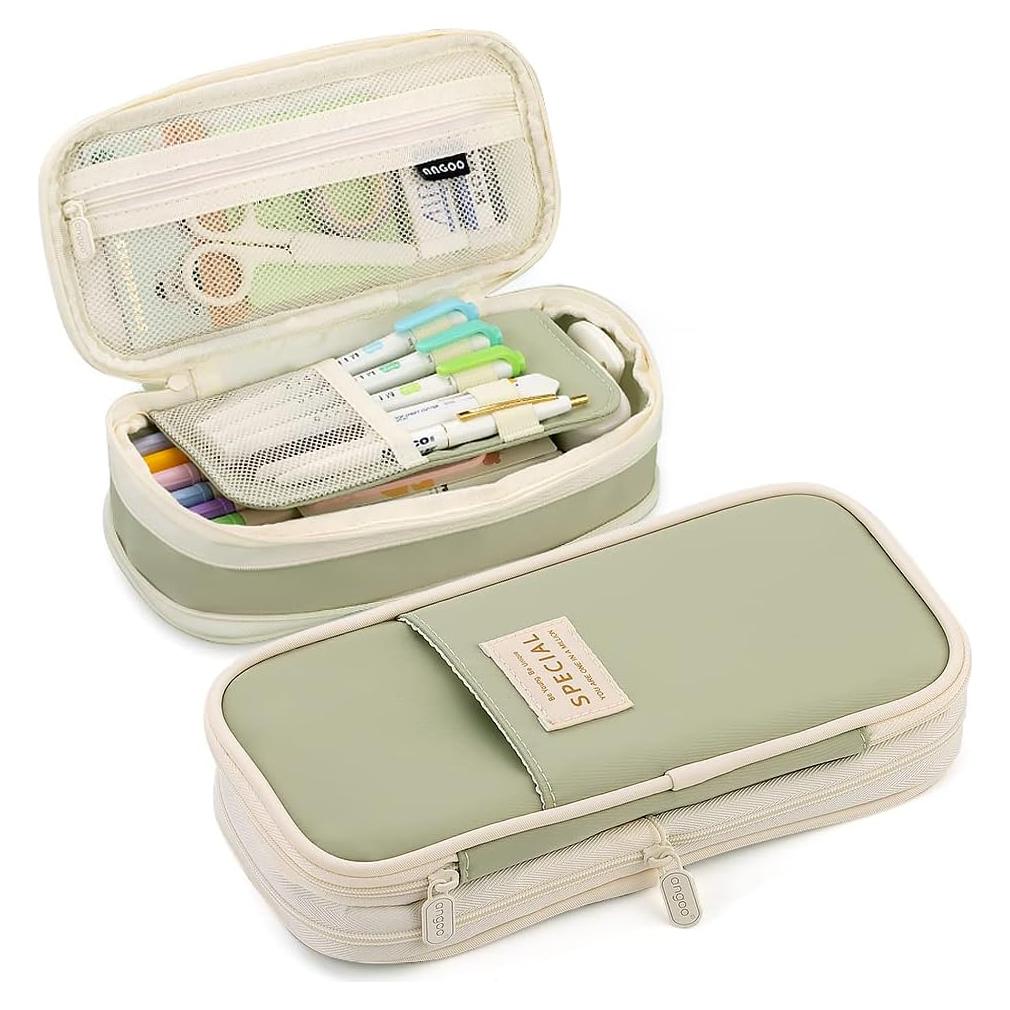 Estuche de Lápices MAMUNU Verde Expandible 21x10 cm