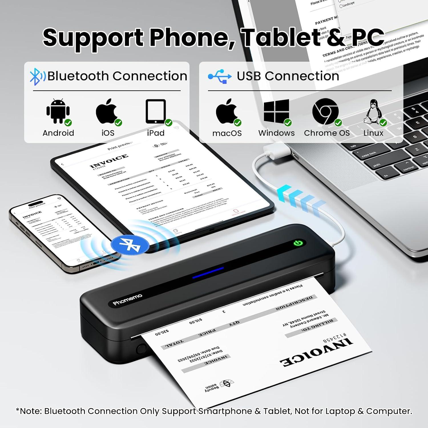 Impresora Portátil Phomemo M832 Térmica Bluetooth Sin Tinta