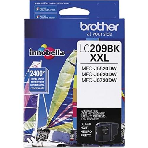 Cartucho de tinta negra Brother LC209BK - Alta capacidad 2400p