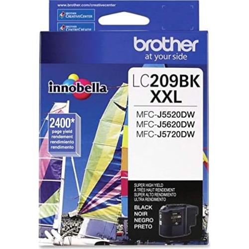 Cartucho de tinta negra Brother LC209BK - Alta capacidad 2400p