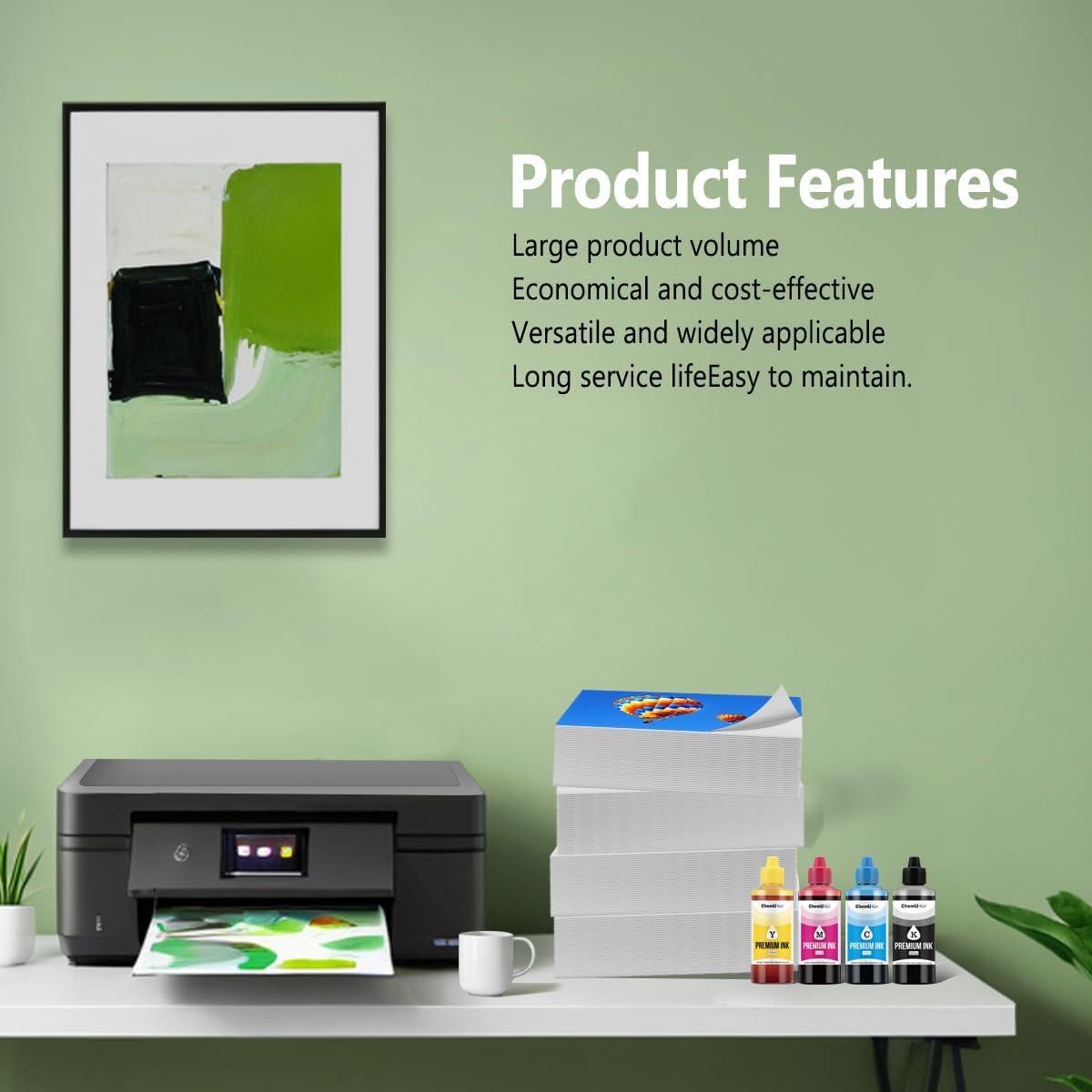 Botellas de Tinta de Recarga ChemU 502/522 para EcoTank 4x100ml