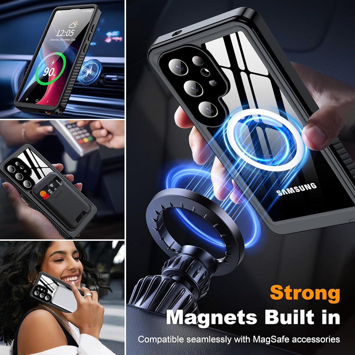 Funda Magnética ANTSHARE para Samsung Galaxy S25 Ultra IP68