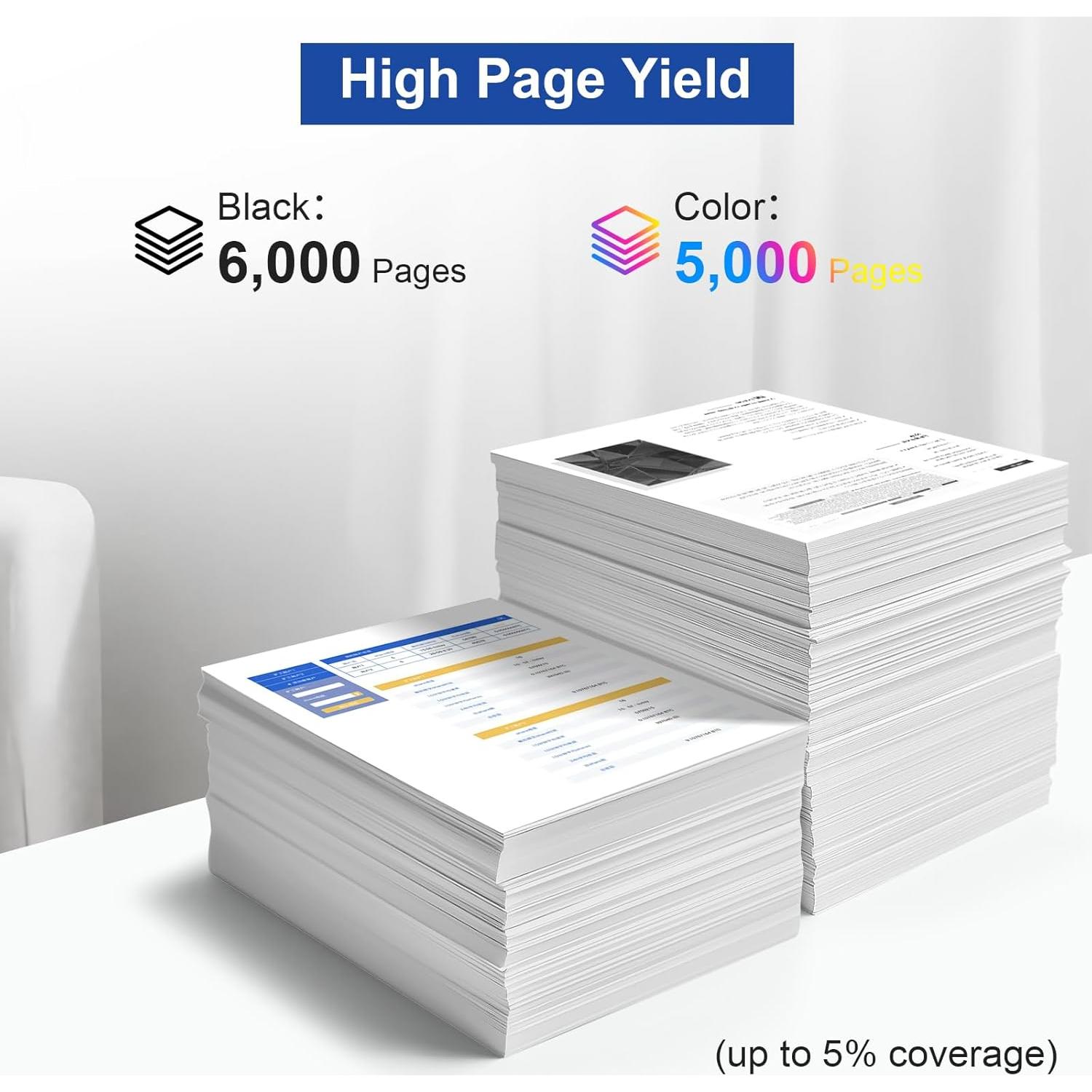 Cartucho de Tinta HUEHUB LC406XL Alto Rendimiento 4 Piezas