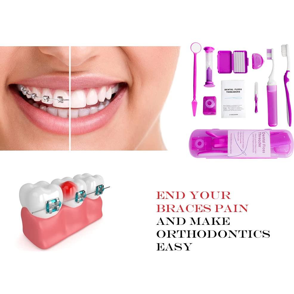 Kit de Cuidado Oral Ortodóntico Wenge - 2 Piezas Viaje