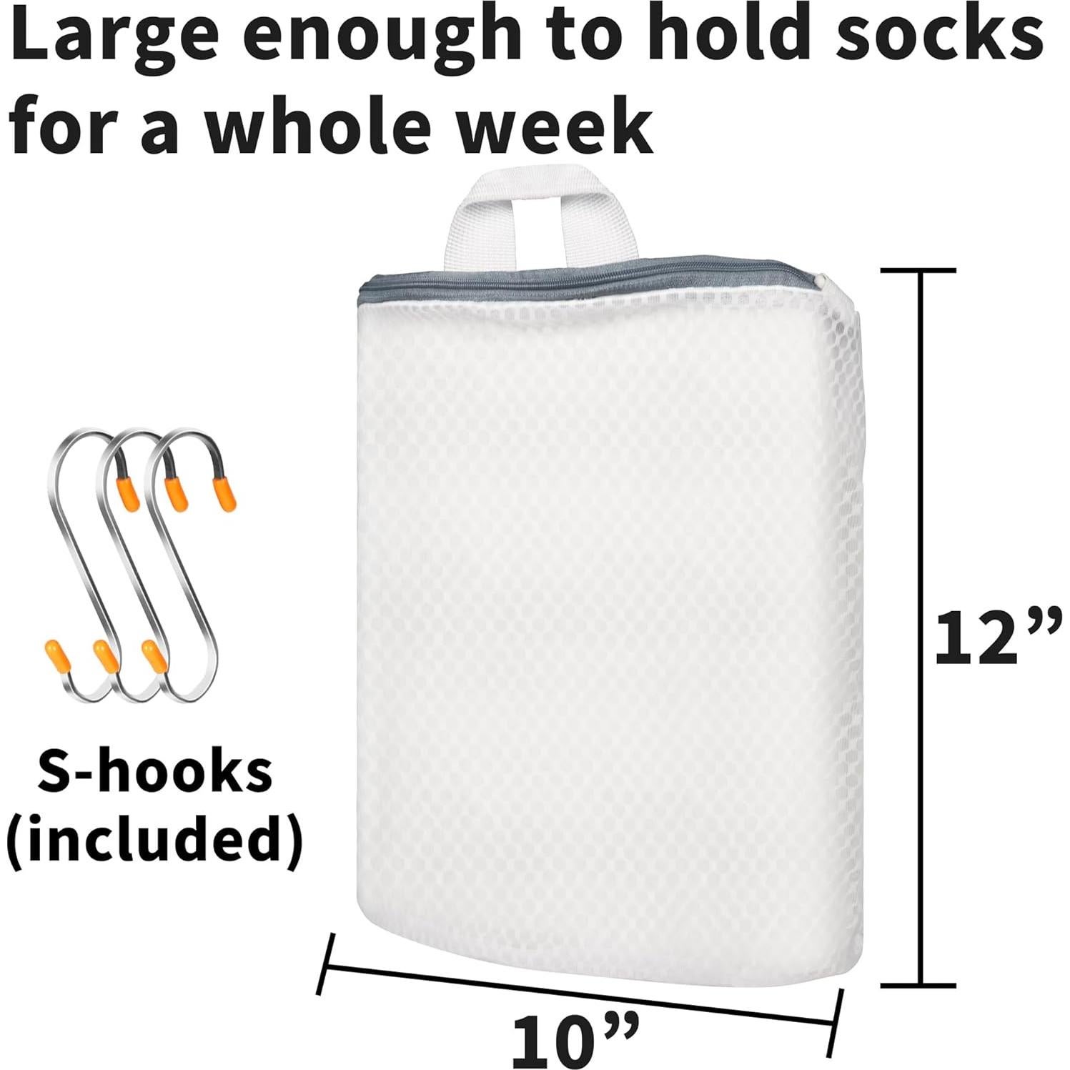 Bolsas de Lavandería Colgantes Cociat para Calcetines 3 Pcs