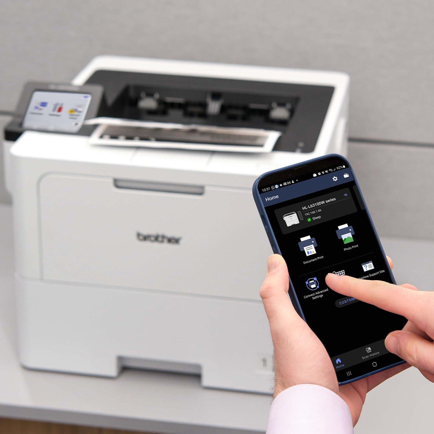 Impresora Láser Monocromática Brother HL-L6310DW 52ppm