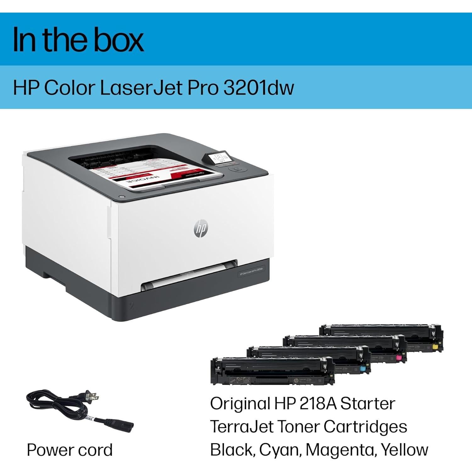 Impresora Láser Color HP Color LaserJet Pro 3201dw Inalámbrica