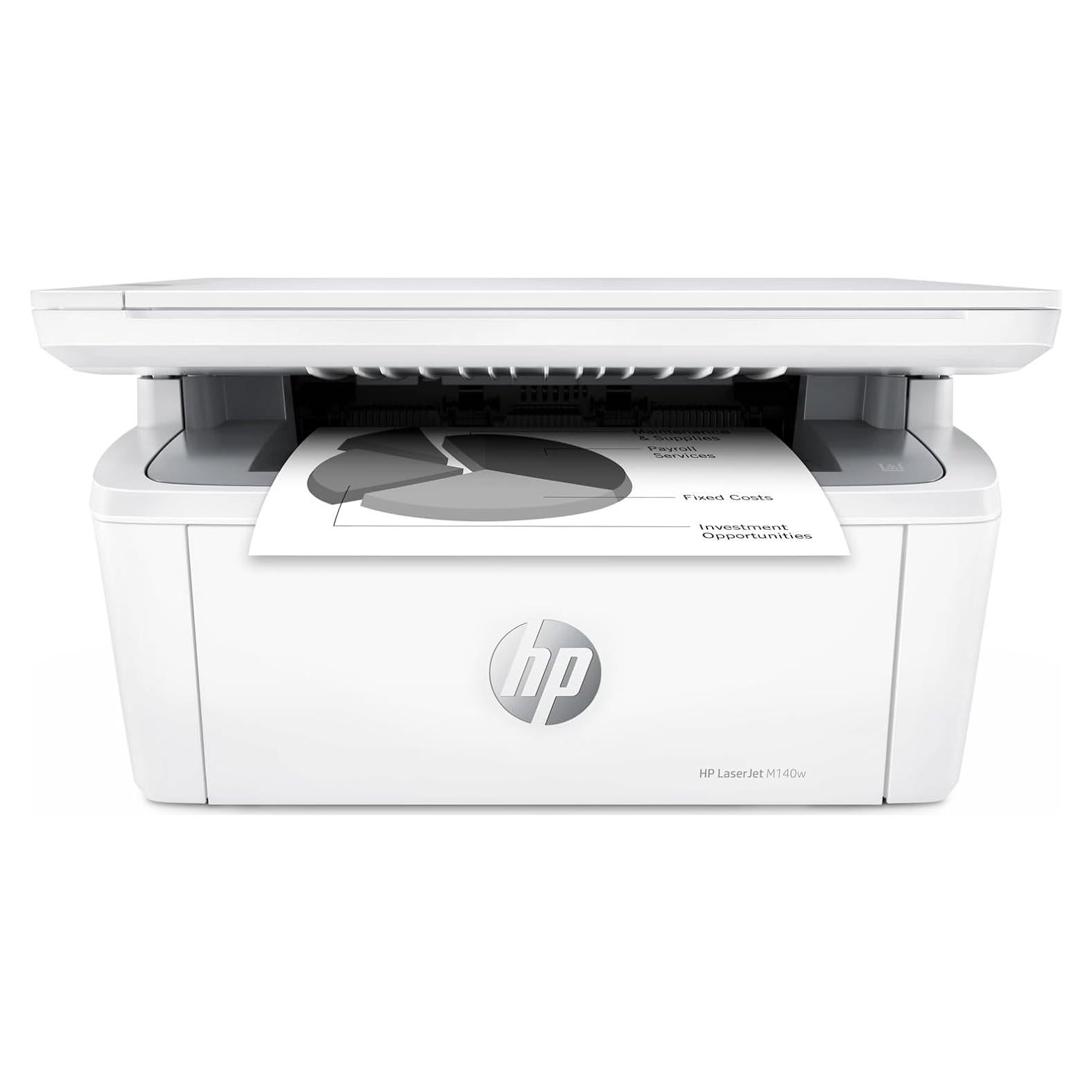 Impresora Multifuncional Láser HP LaserJet MFP M140w - Inalámbrica, Escanea y Copia