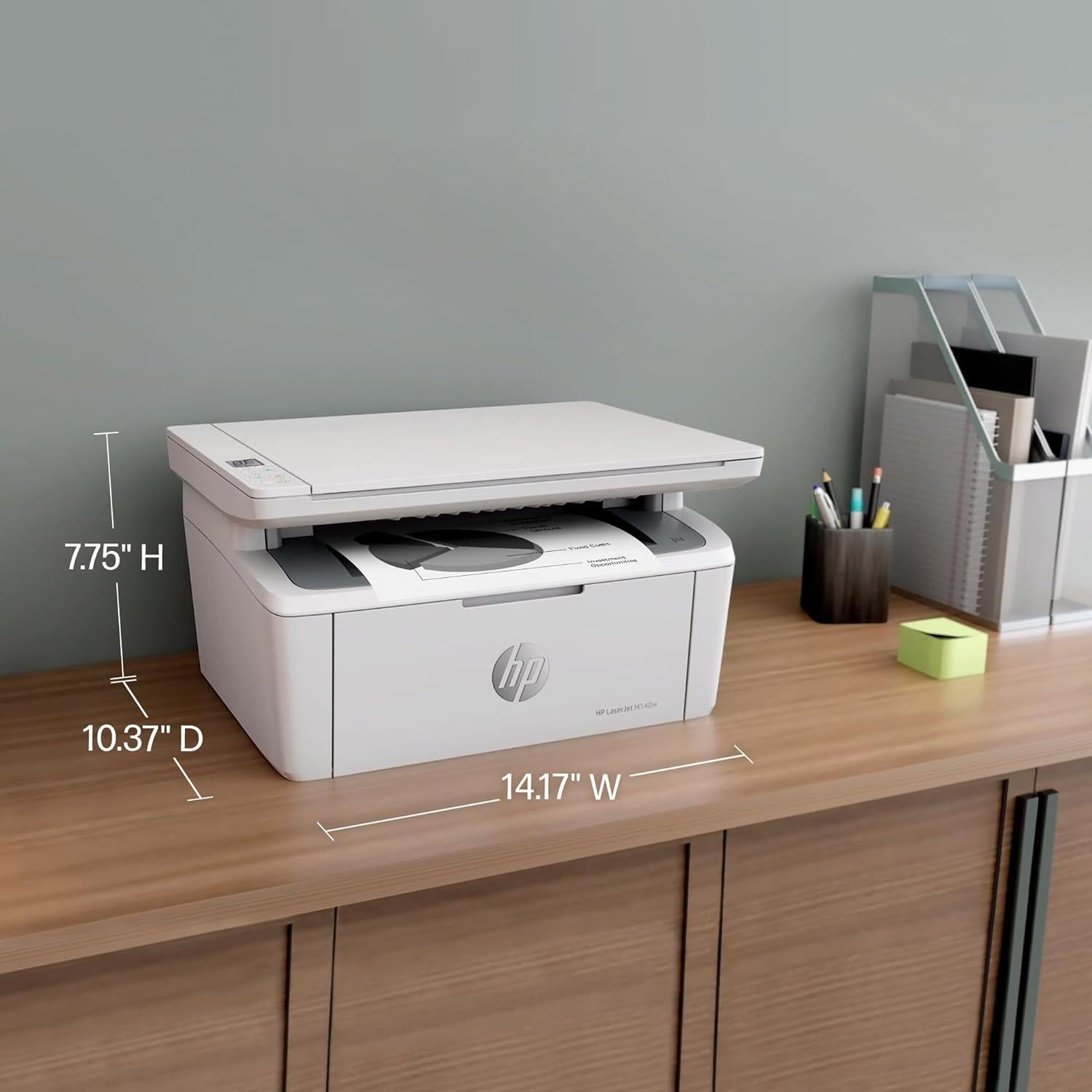 Impresora Multifuncional Láser HP LaserJet MFP M140w - Inalámbrica, Escanea y Copia