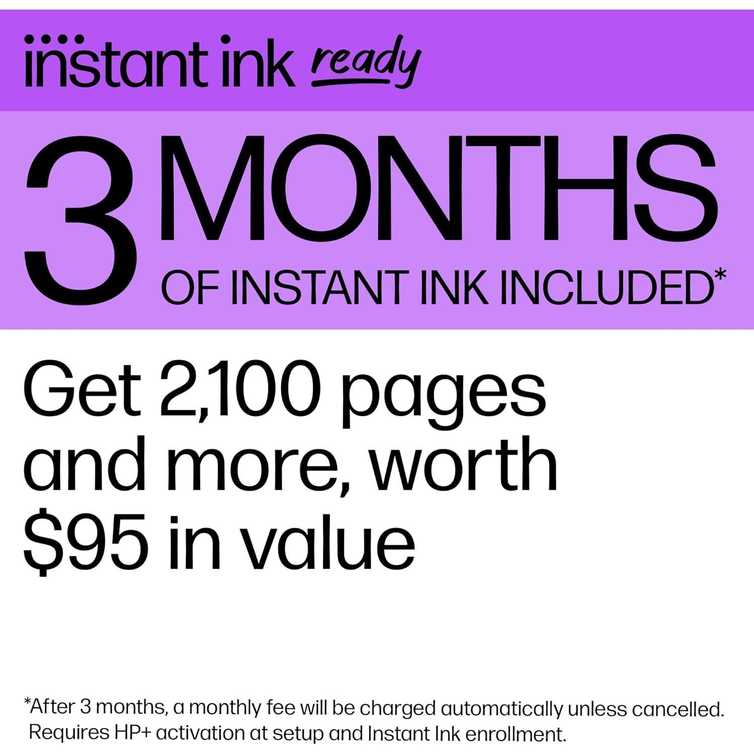 OfficeJet Pro 9135e Wireless All-in-One Color Inkjet Printer, Print, scan, copy, fax, ADF, Duplex printing best-for-office, 3 month Instant Ink trial included, AI-enabled (404M0A)