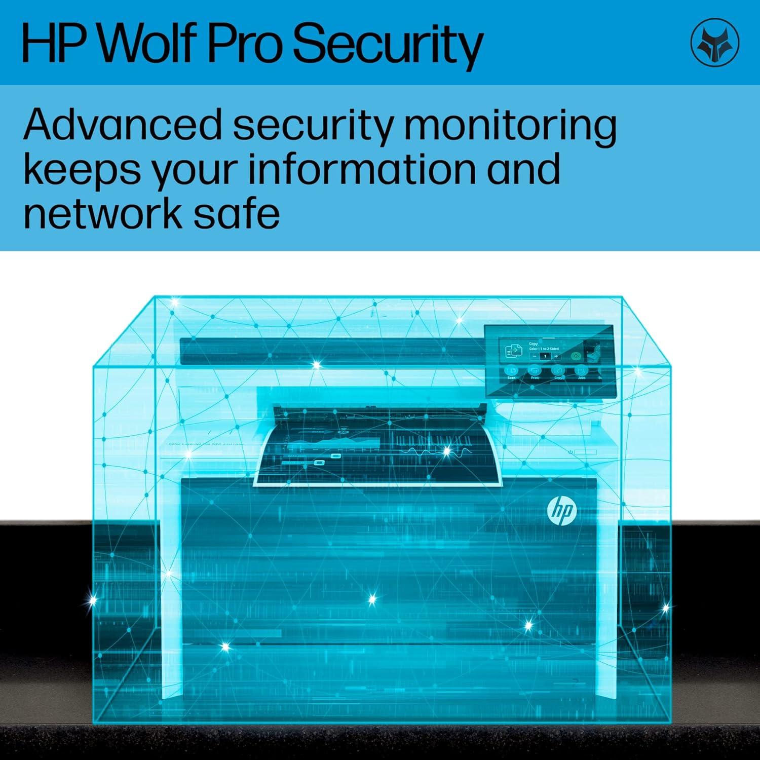 Color Laserjet Pro MFP 4301fdw Wireless All-in-One Color Laser Printer, Scanner, Copier, Fax, Best-for-Office