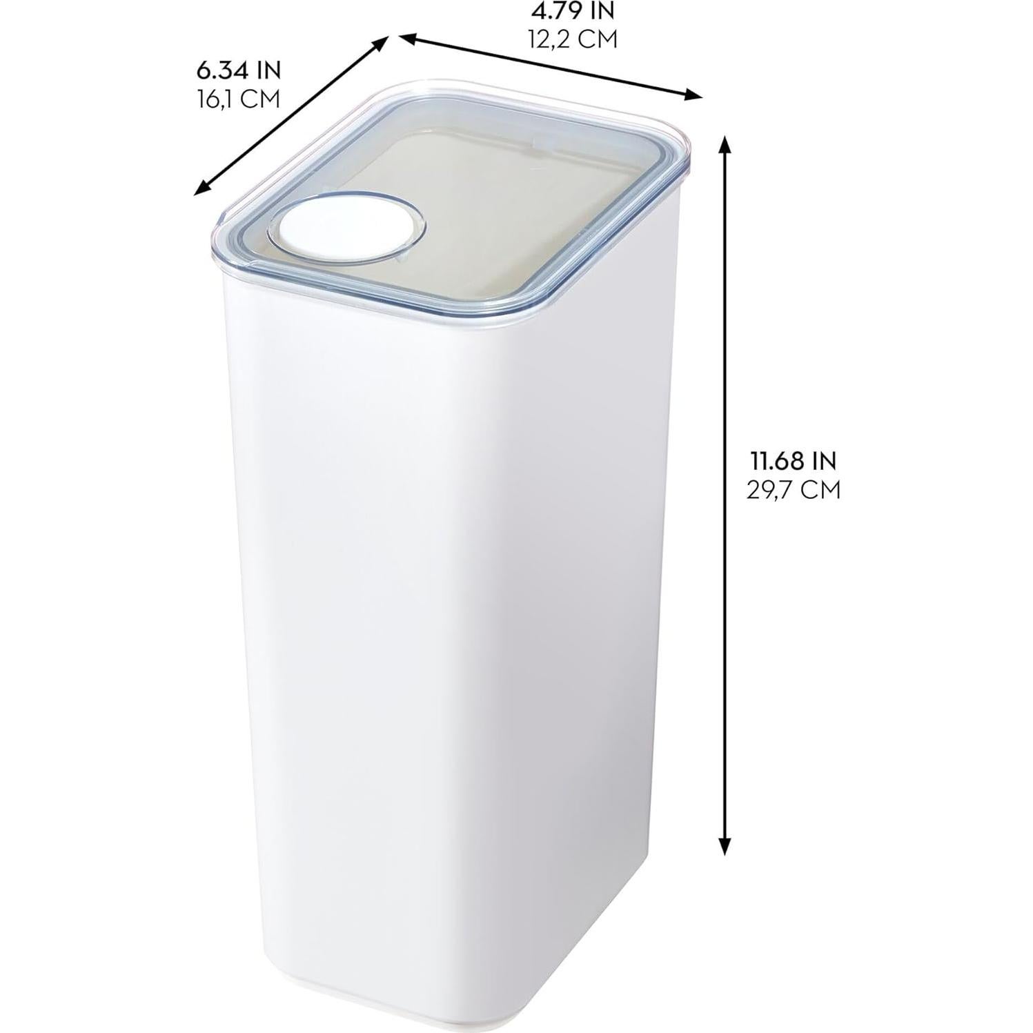 Recipiente XL de Plástico Reciclado iDesign con Tapa Hermética