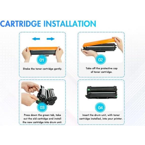 Cartucho de Tóner Compatible Brother TN-227 Paquete de 4
