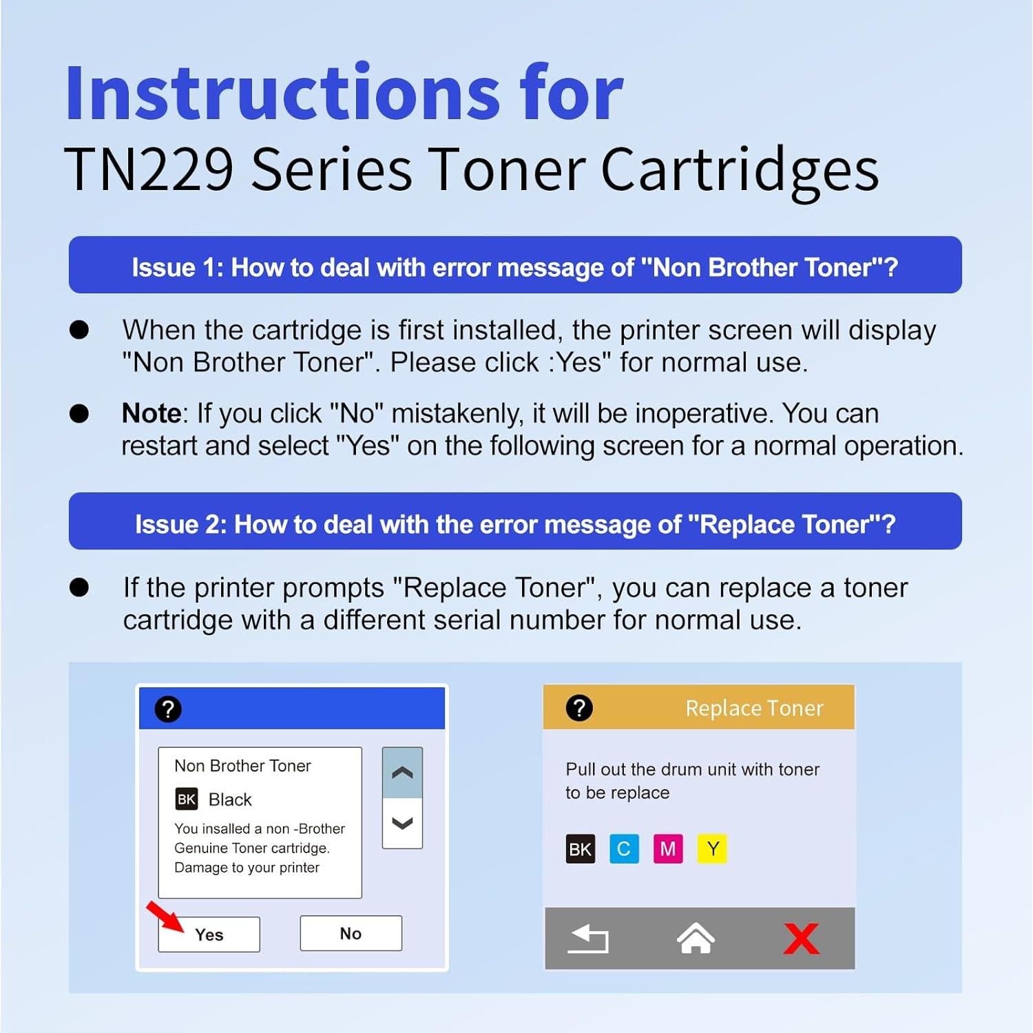 Cartucho de Tóner Compatible myCartridge TN229XL 4-Pack