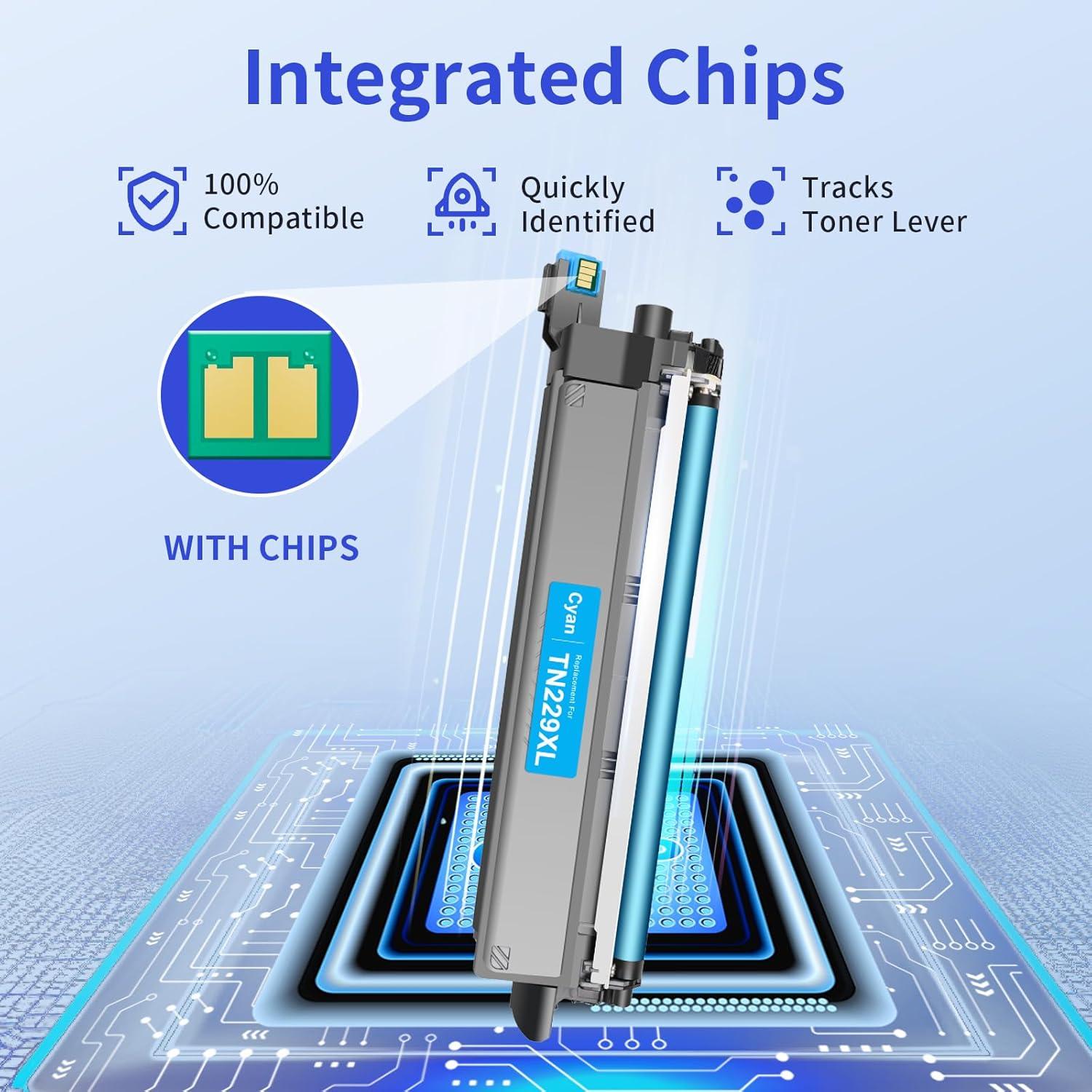 Cartucho de Tóner Compatible myCartridge TN229XL 4-Pack