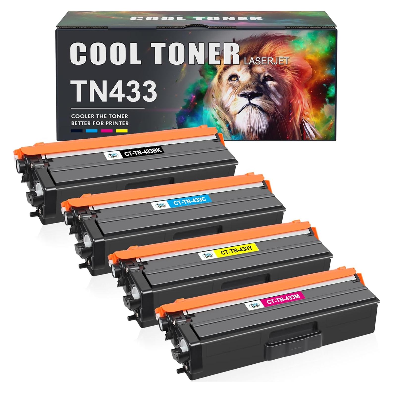Cartucho de Tóner Compatible Cool Toner TN433 para Brother - 4 Colores