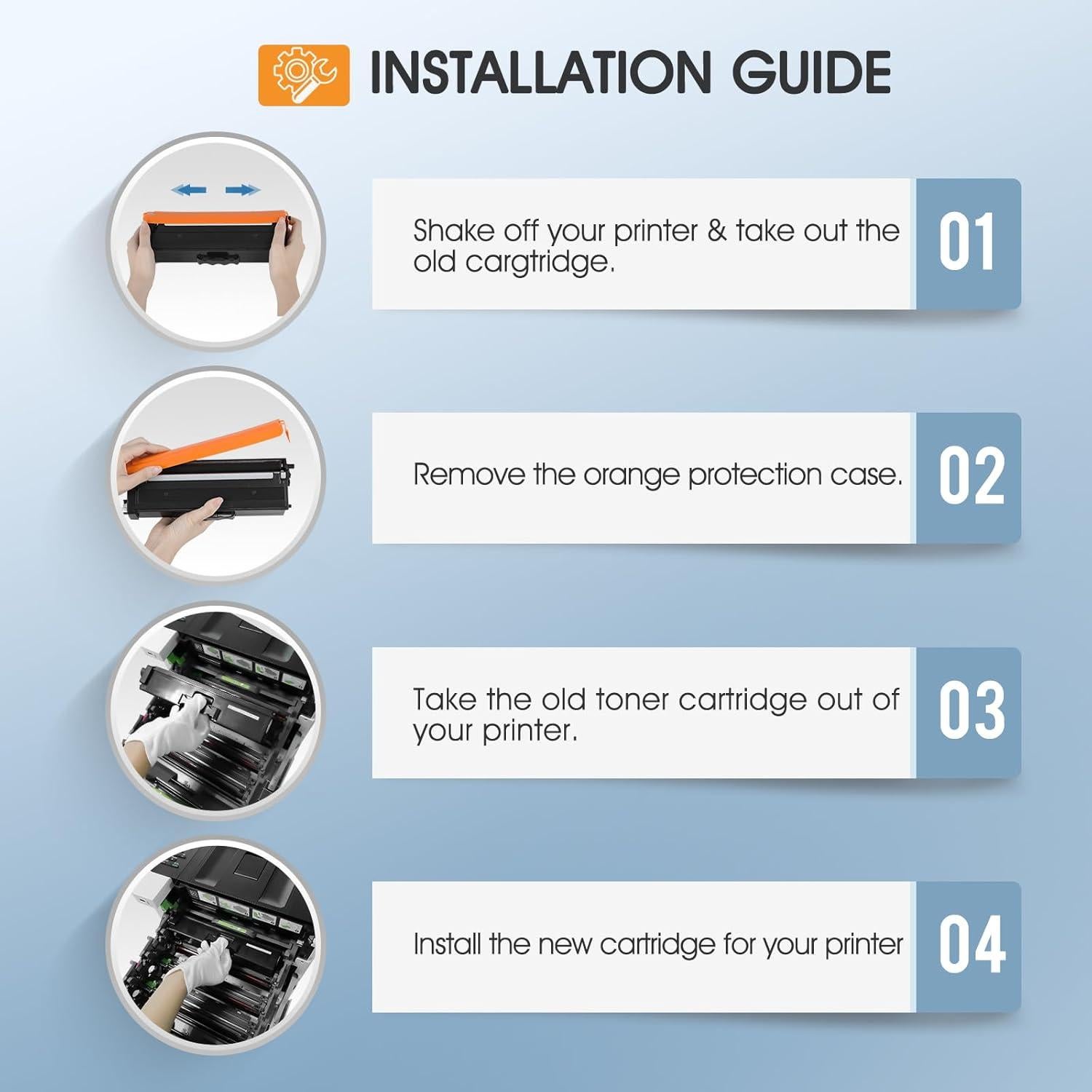 Cartucho de Tóner Compatible Cool Toner TN433 para Brother - 4 Colores