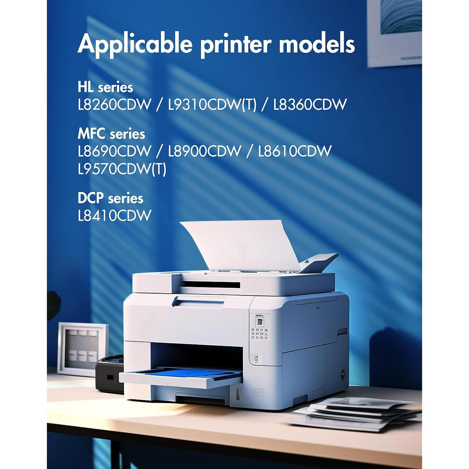 Juego de Tóner TN433 para Brother MFC-L8900CDW - 4 Cartuchos