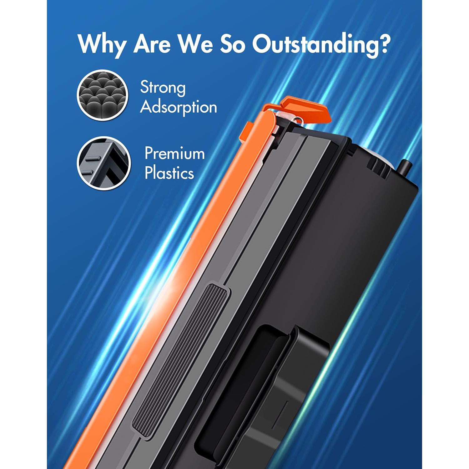 Juego de Tóner TN433 para Brother MFC-L8900CDW - 4 Cartuchos