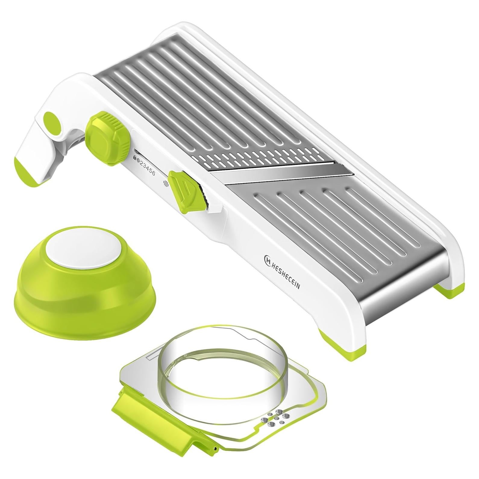 Cortador Mandolina 24 en 1 H HESHECEIN Verde y Blanco