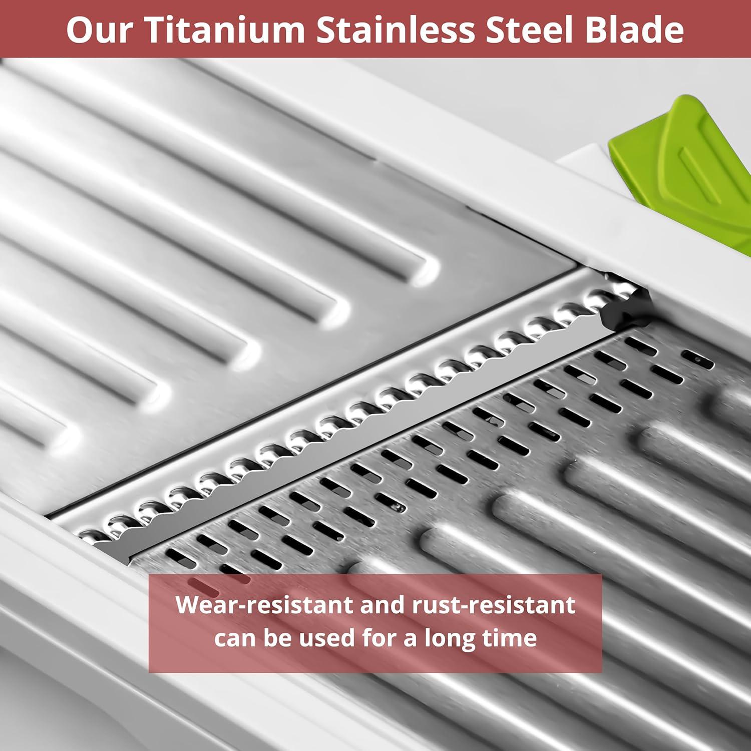 Cortador Mandolina 24 en 1 H HESHECEIN Verde y Blanco