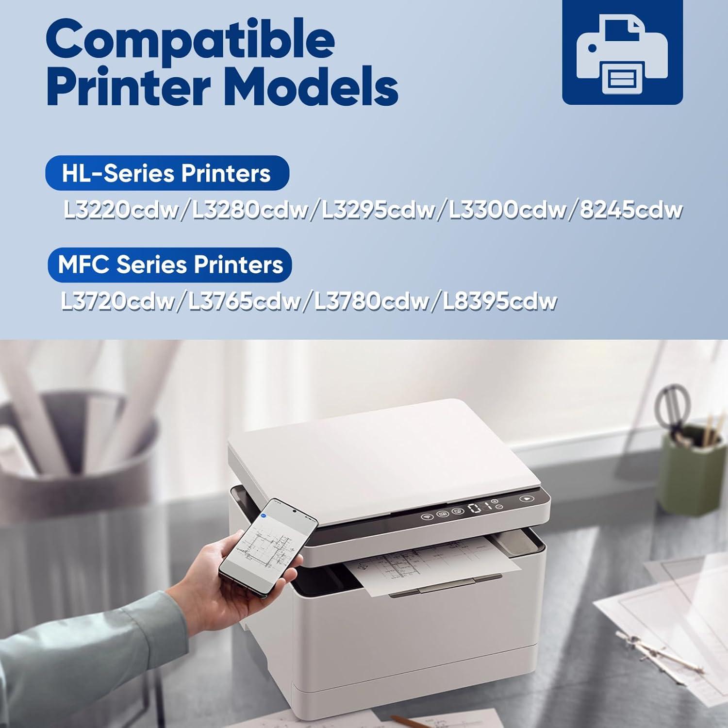 Cartuchos de Tóner Corapipo TN229XL 4 Pack Compatible Brother