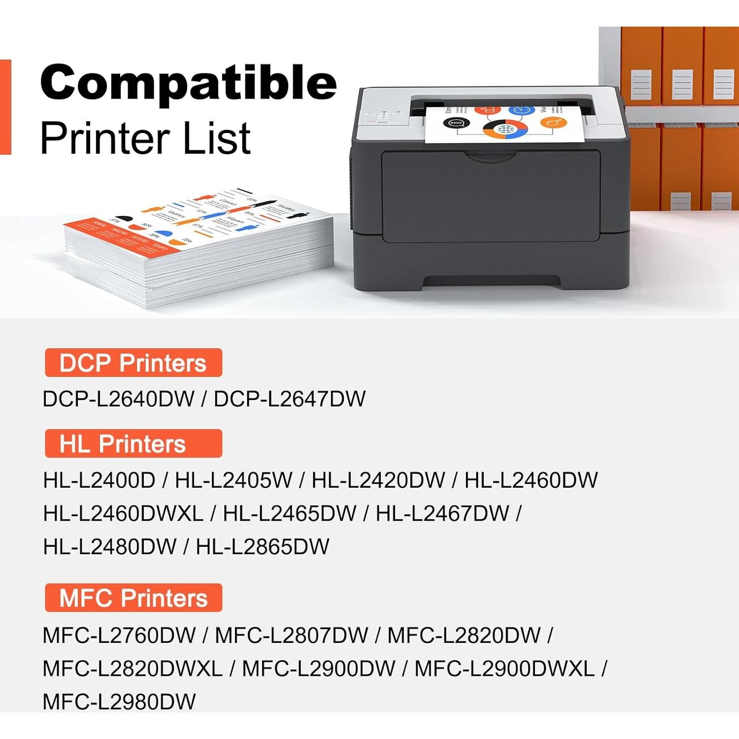 Cartucho de Tóner Compatible V4ink TN830XL para Brother - 2 Piezas