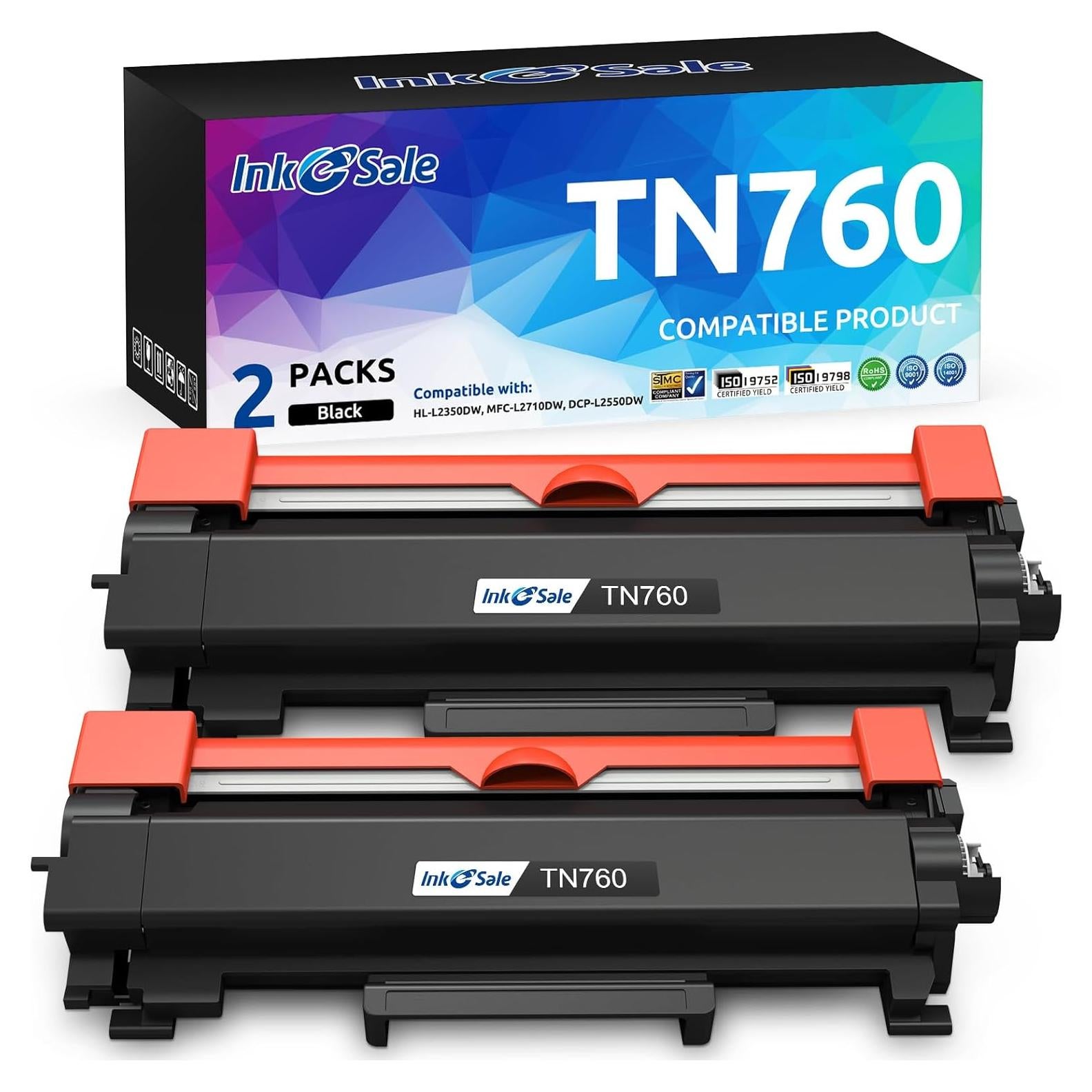 Cartuchos de Tóner Remanufacturados INK E-SALE TN760 2PK