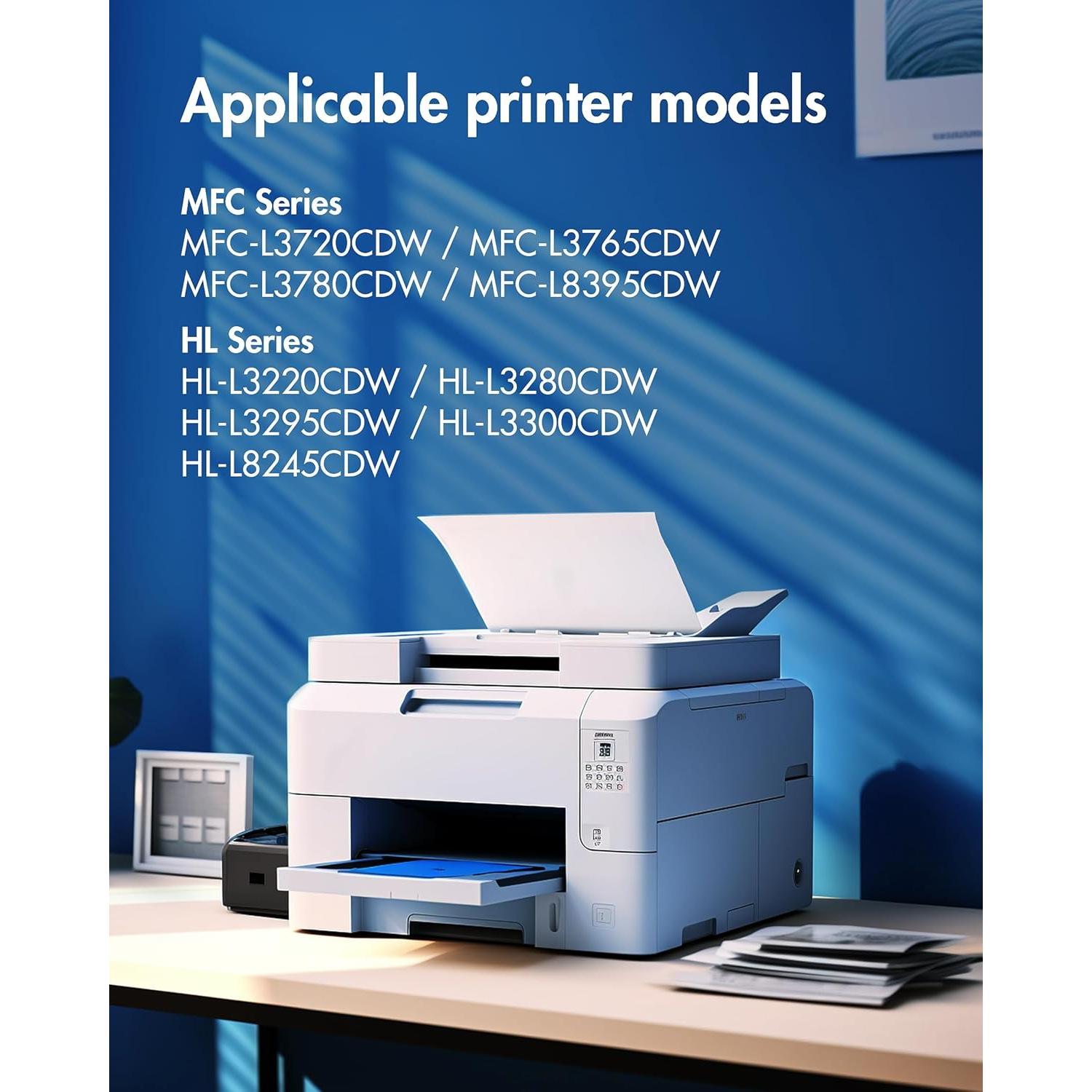 Tóner Compatible Brother TN229XL - Paquete de 4 Cartuchos