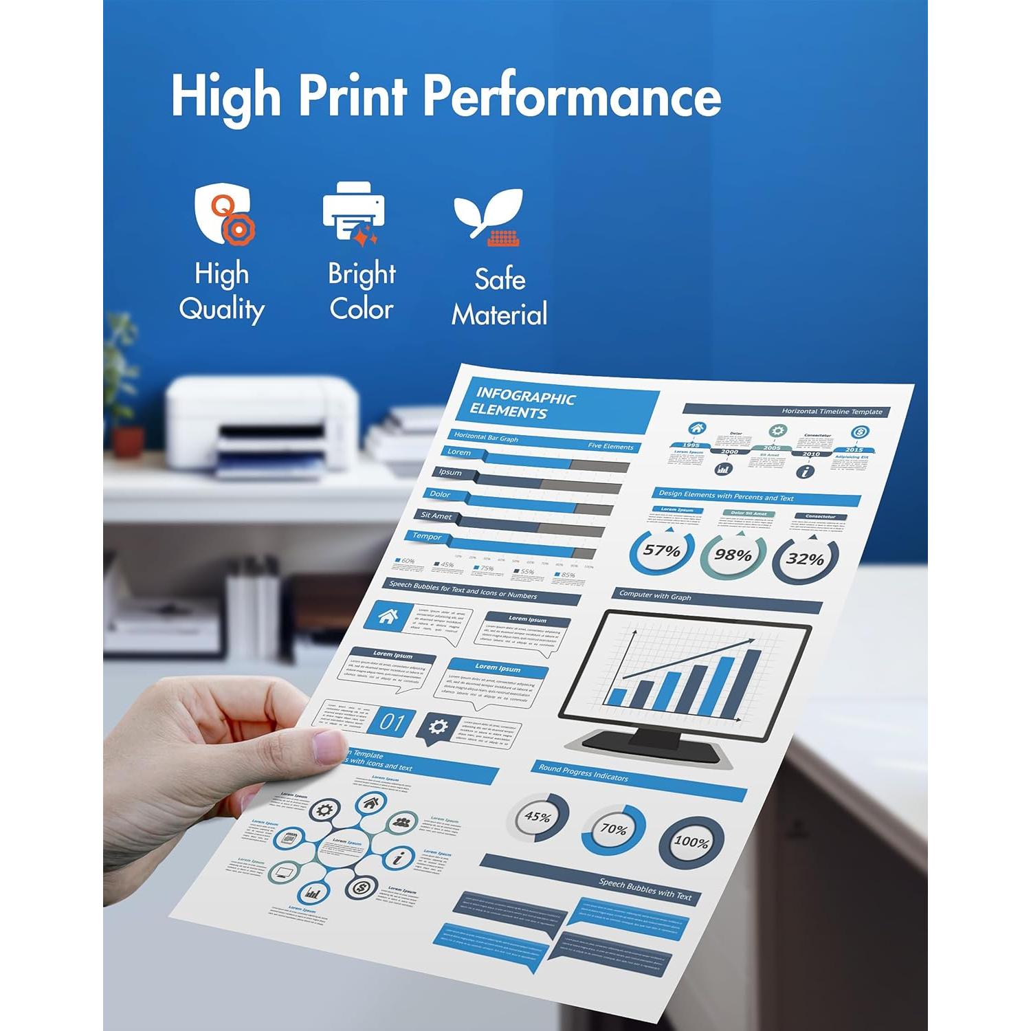 Tóner Compatible Brother TN229XL - Paquete de 4 Cartuchos