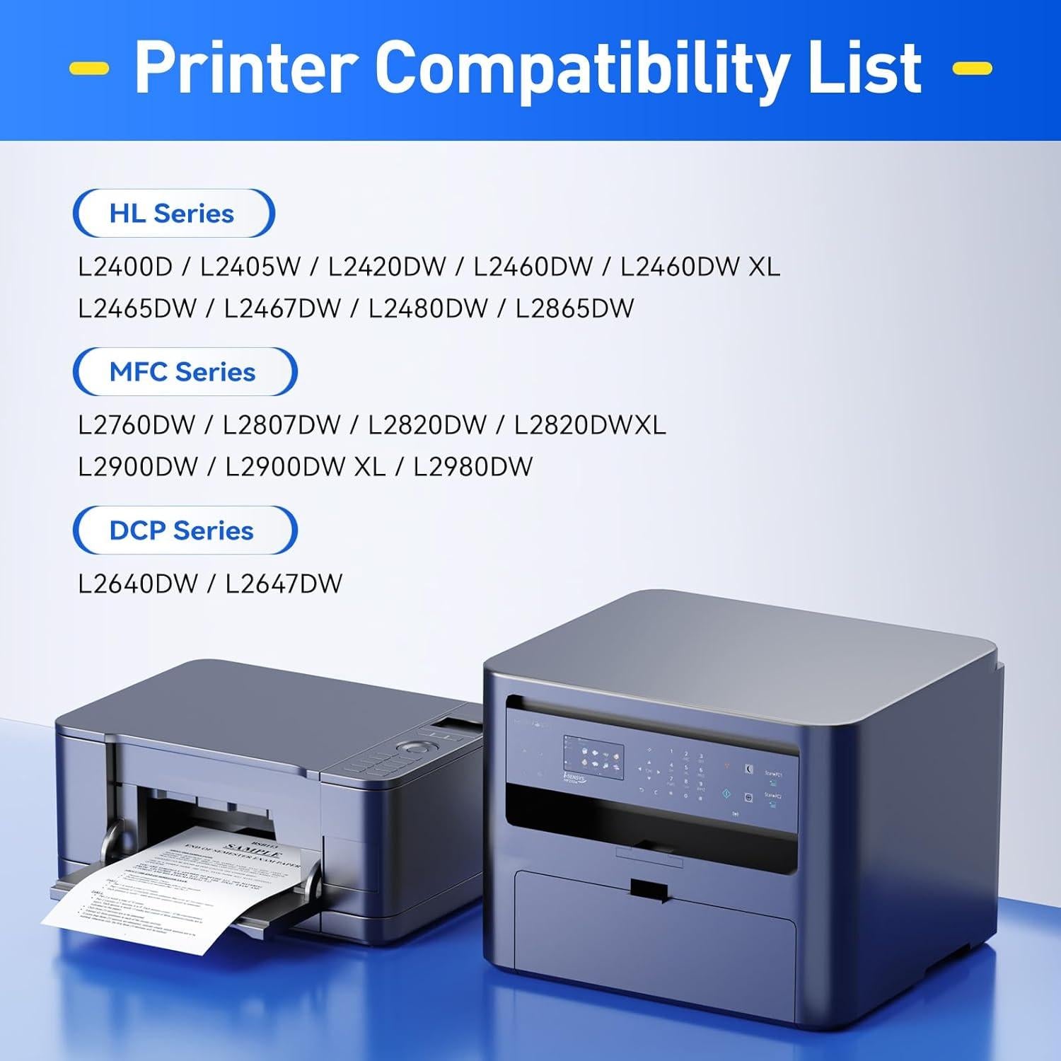 Cartucho de Tóner Negro TN830XL 2-Pack JCTONER Compatible