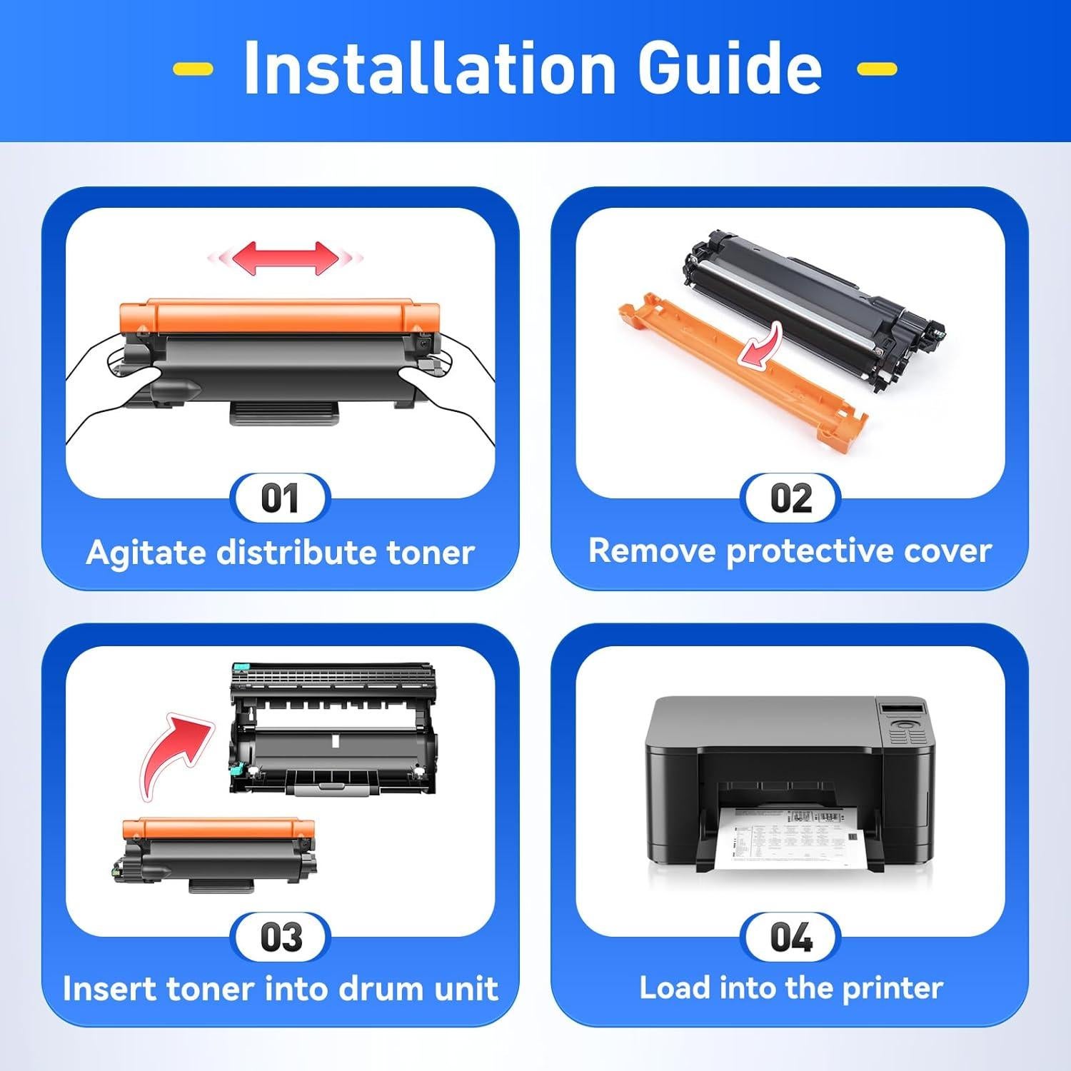 Cartucho de Tóner Negro TN830XL 2-Pack JCTONER Compatible