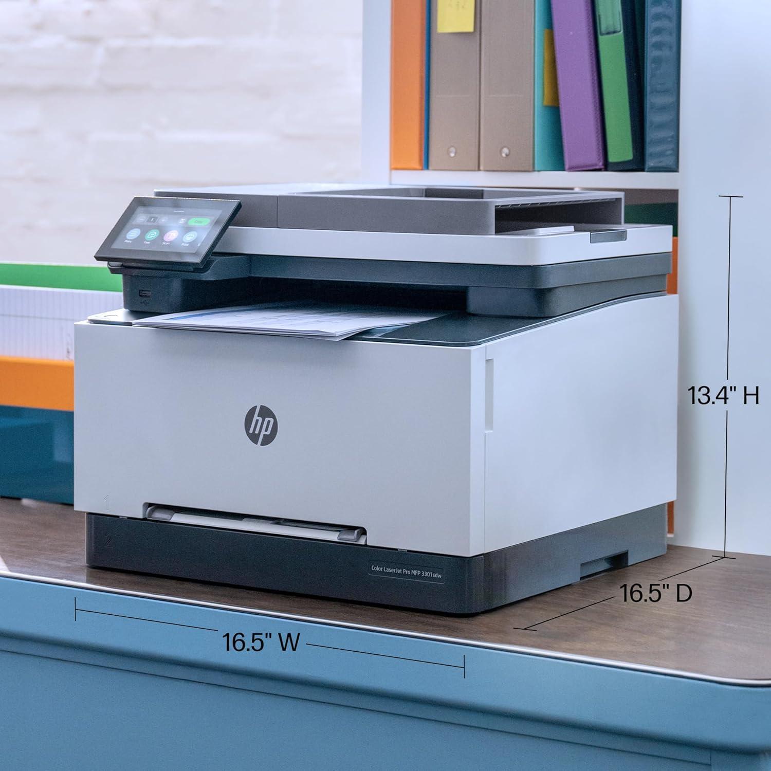 Impresora Multifuncional HP Color LaserJet Pro MFP 3301sdw