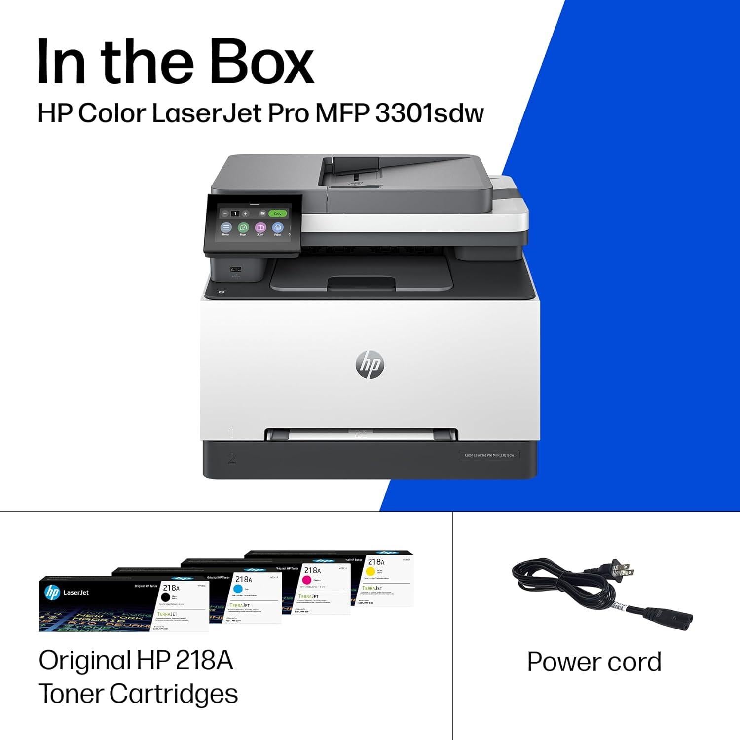 Impresora Multifuncional HP Color LaserJet Pro MFP 3301sdw
