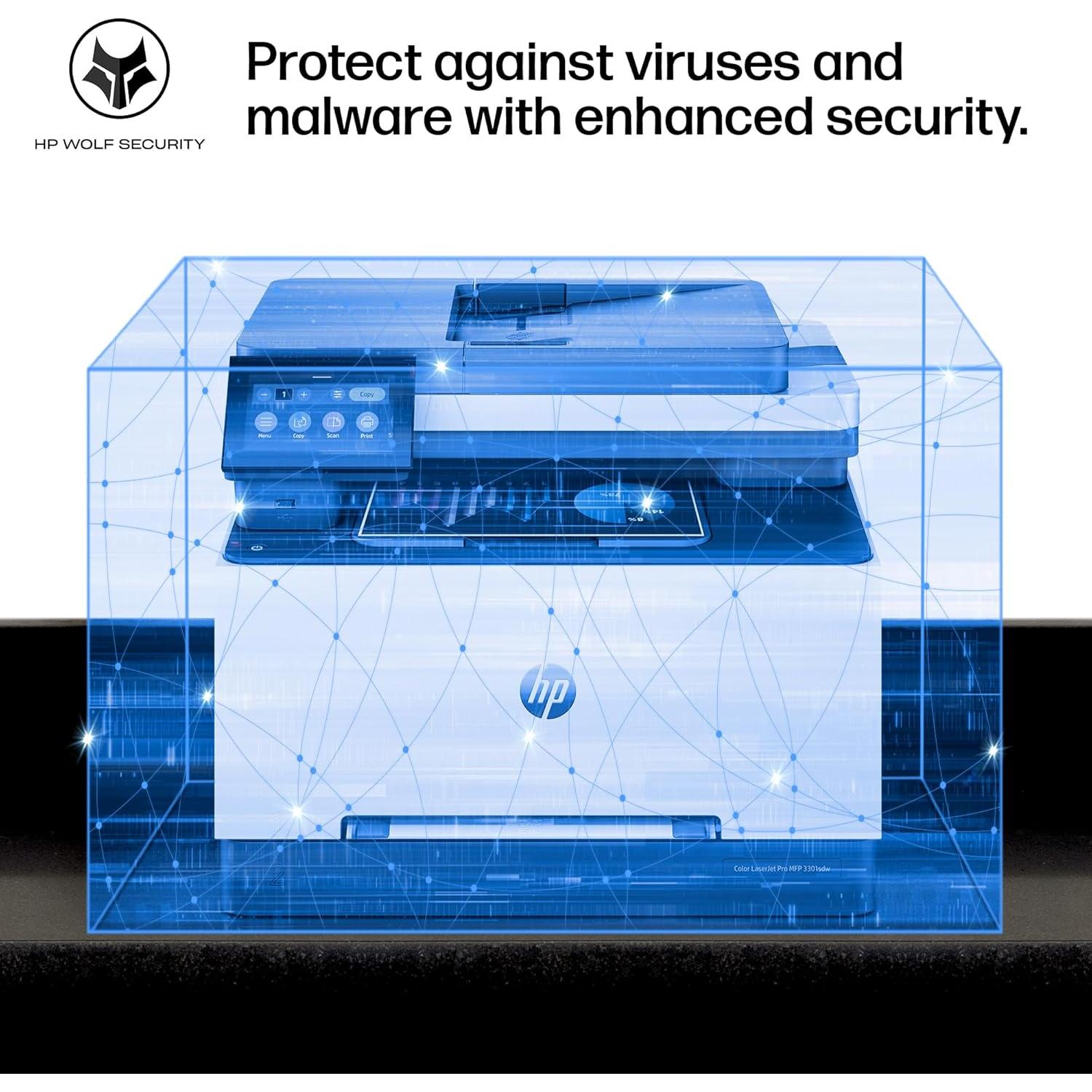 Impresora Multifuncional HP Color LaserJet Pro MFP 3301sdw