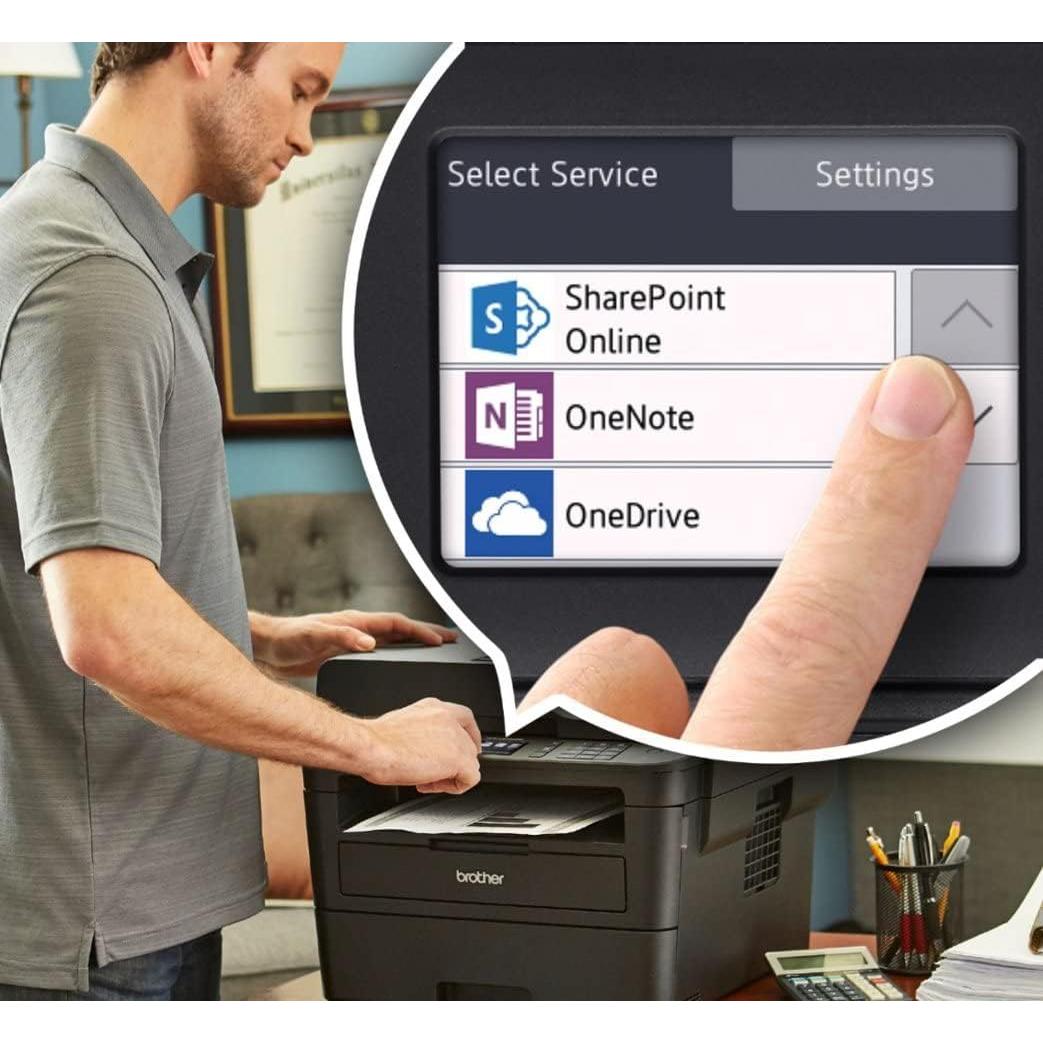 Impresora Láser Inalámbrica Brother MFC-L2750DW Todo-en-Uno