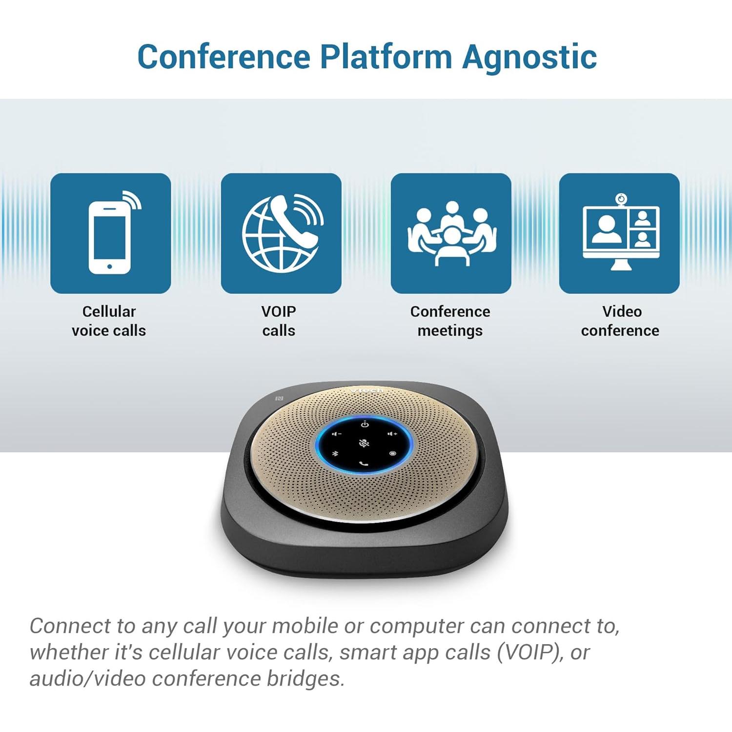 Altavoz de Conferencia VTech VCS601-2 Bluetooth 360° 6 Micrófonos