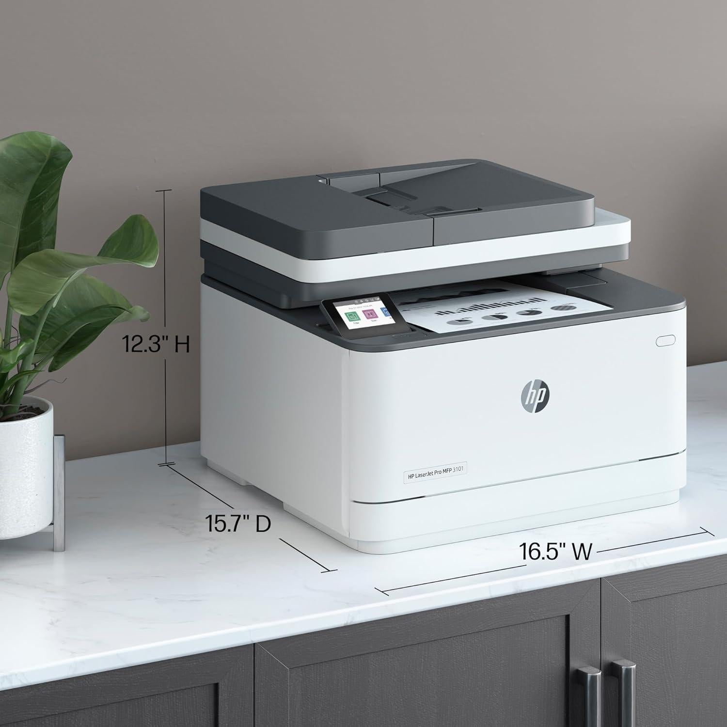 LaserJet Pro MFP 3101sdw Wireless All-in-One Laser Printer, Office Printer, Duplex, Best-for-Small Teams (9D2X4F)