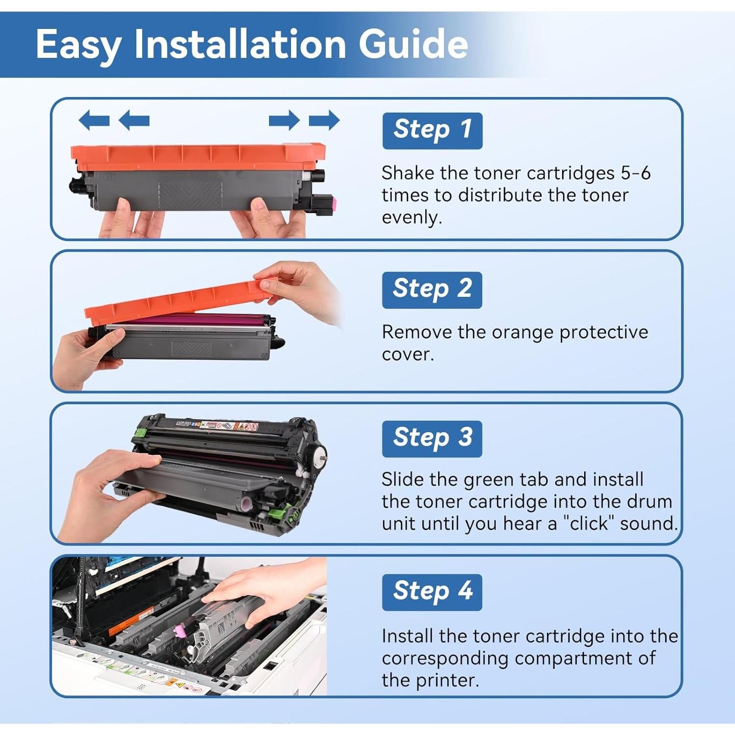 Cartucho de Tóner Compatible MYTONER TN229XL para Brother