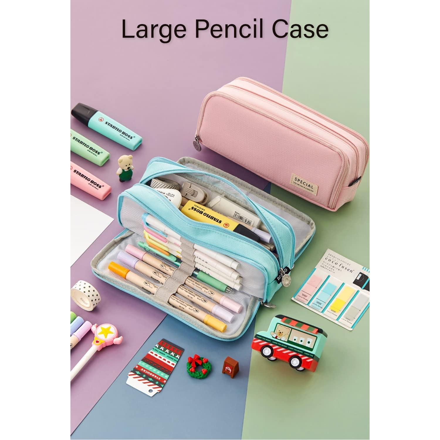 Estuche de Lápices Niesenyc Negro 21x9x5 cm Gran Capacidad