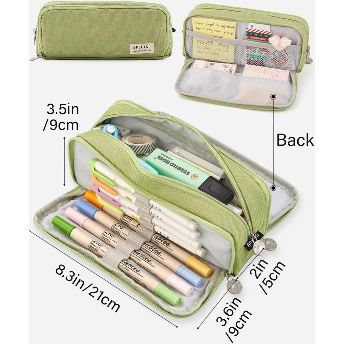 Estuche de Lápices Niesenyc Negro 21x9x5 cm Gran Capacidad