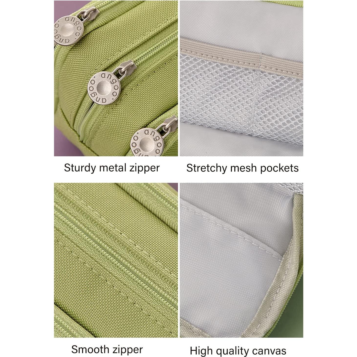 Estuche de Lápices Niesenyc Negro 21x9x5 cm Gran Capacidad