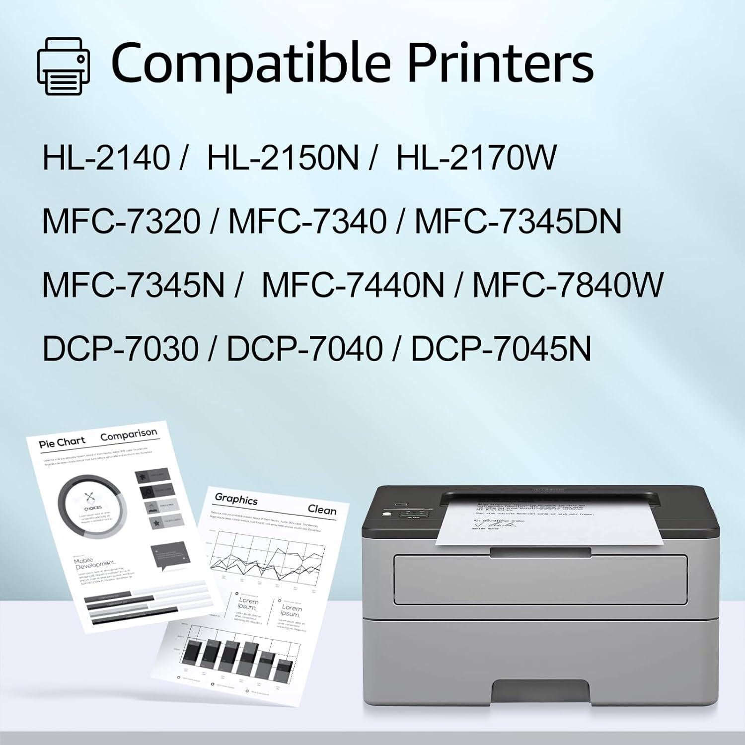 Cartucho de tóner negro GREENCYCLE TN360 compatible Brother