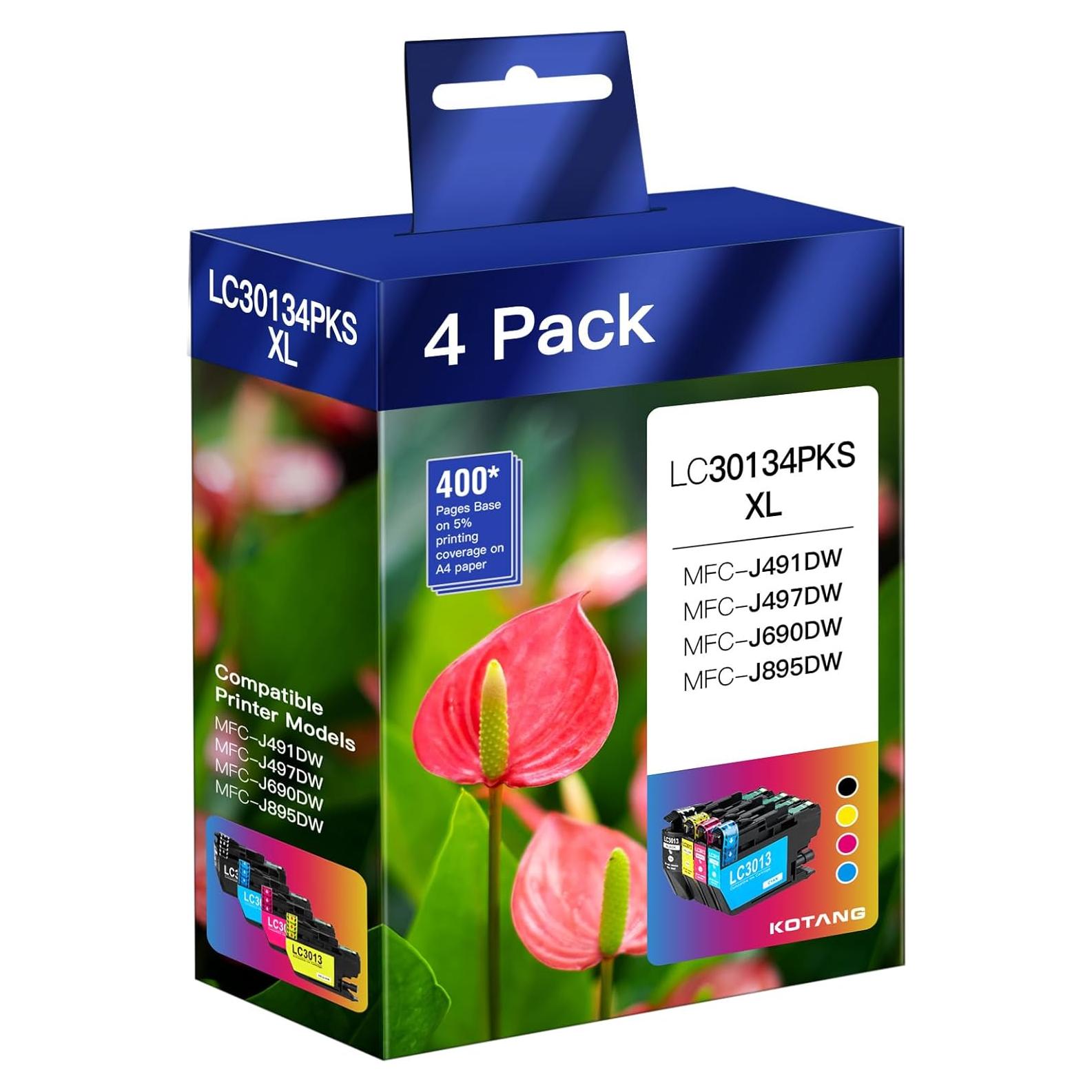 Cartuchos de tinta compatibles Brother LC3013XL LC3011 4 Pack