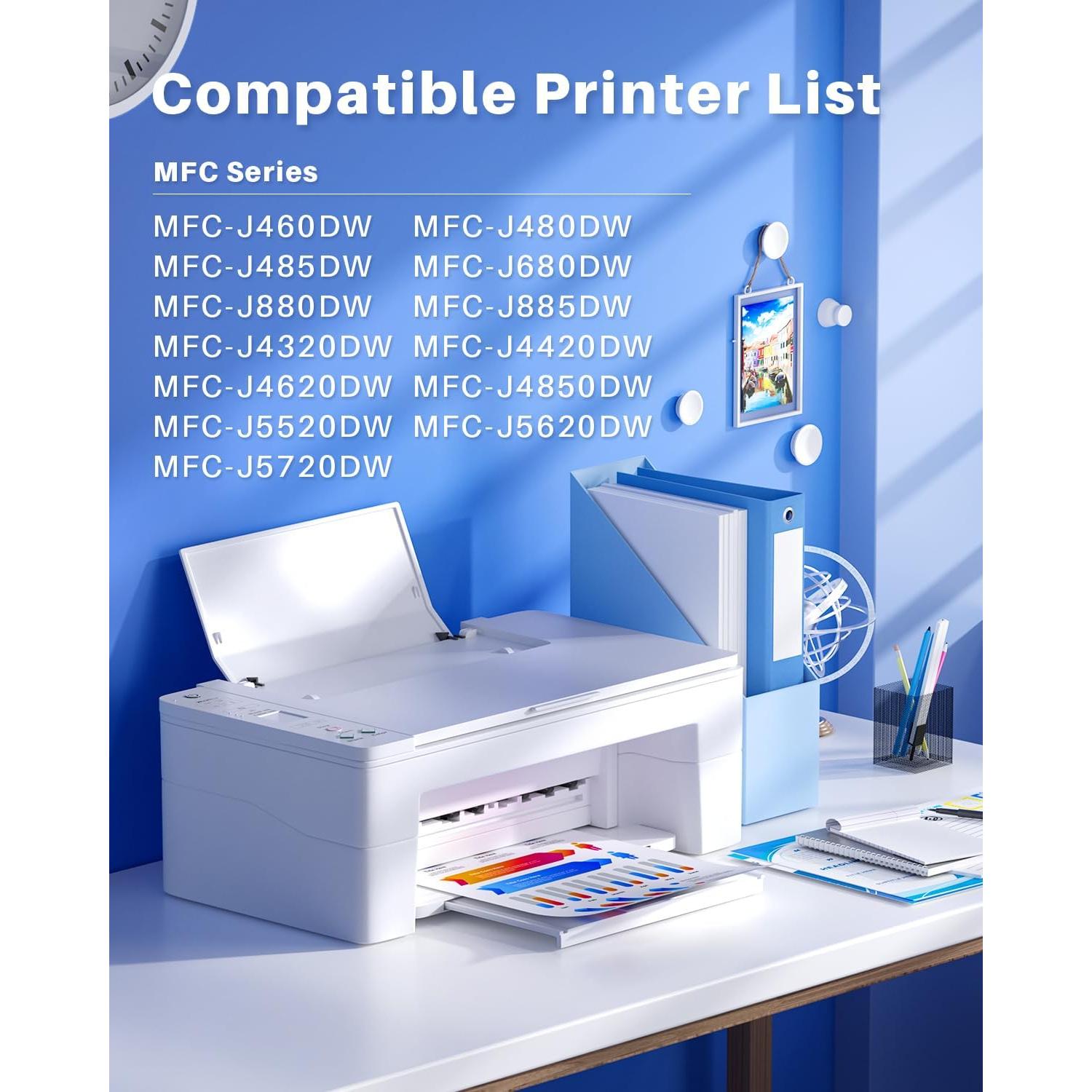 Cartuchos de tinta INK4U LC203XL LC201XL compatibles para Brother