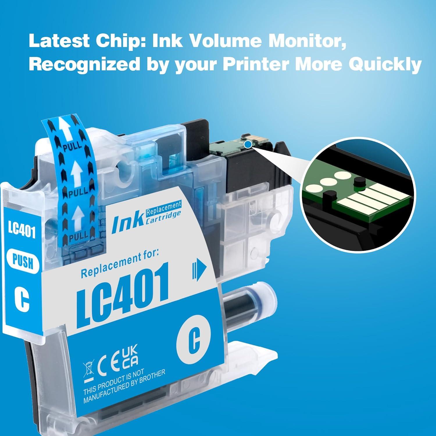 Cartuchos de Tinta F FINDERS&CO LC401 - 4 Colores (1BK, 1C, 1M, 1Y)