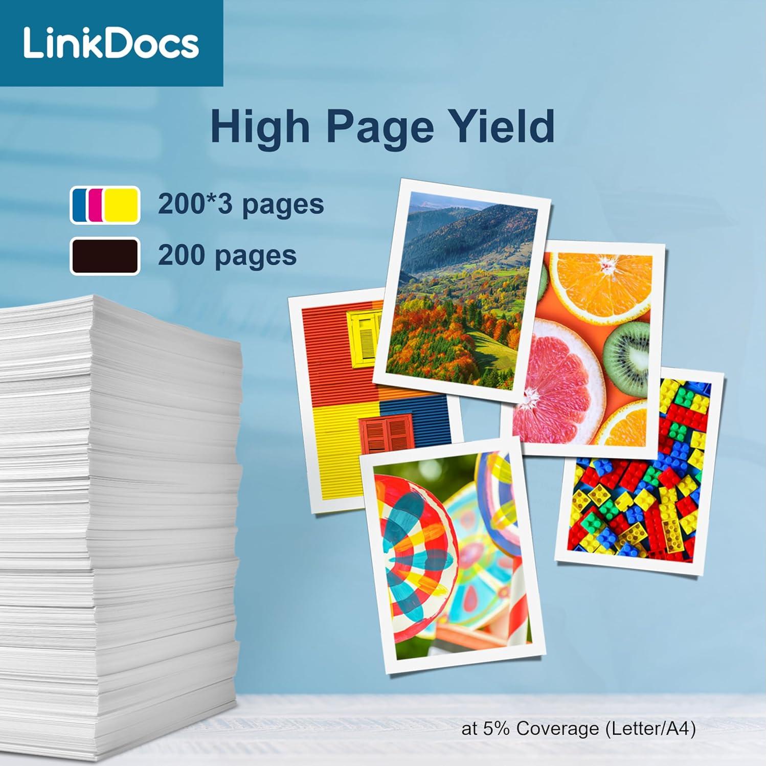 Cartuchos de tinta LC401 LinkDocs para impresoras Brother 4 Pack