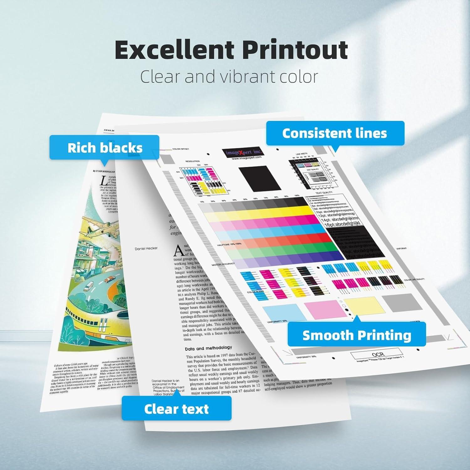 Cartuchos de tinta LC401XL Belietop para Brother MFC-J1010DW 4 Pack