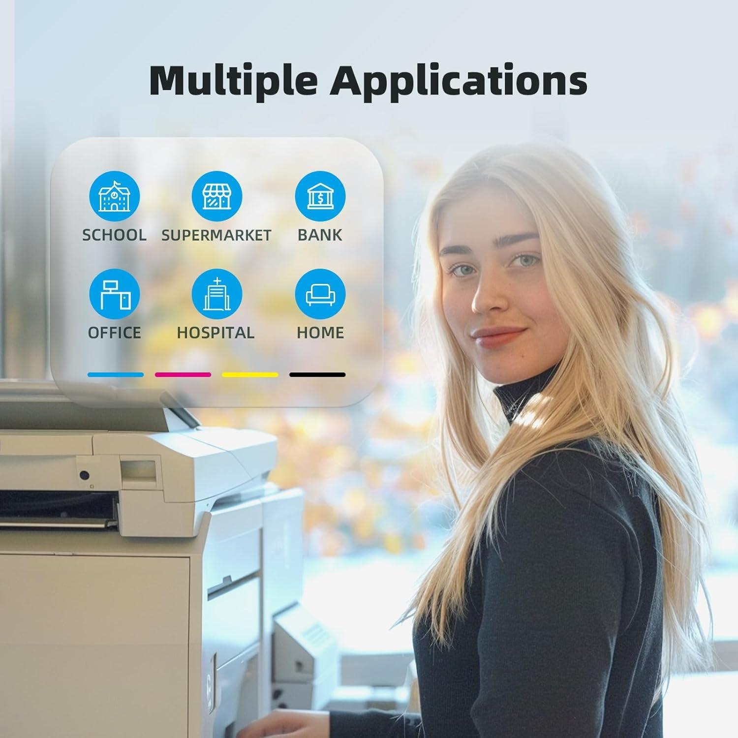 Cartuchos de tinta LC401XL Belietop para Brother MFC-J1010DW 4 Pack